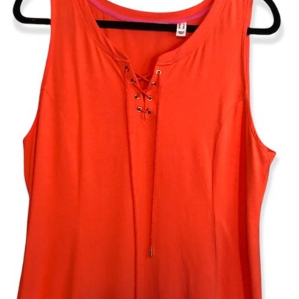 Woman’s fall orange summer sleeveless soft maxi Symmetrical dress